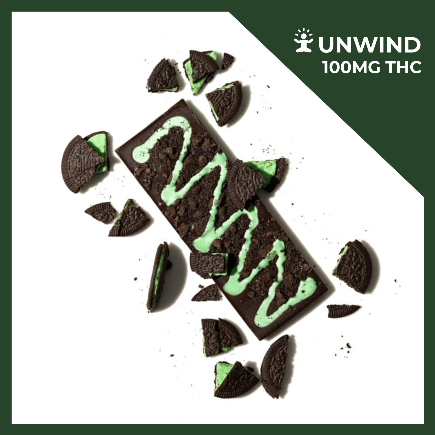 Kushie's Thin Mint High THCa Chocolate Bar