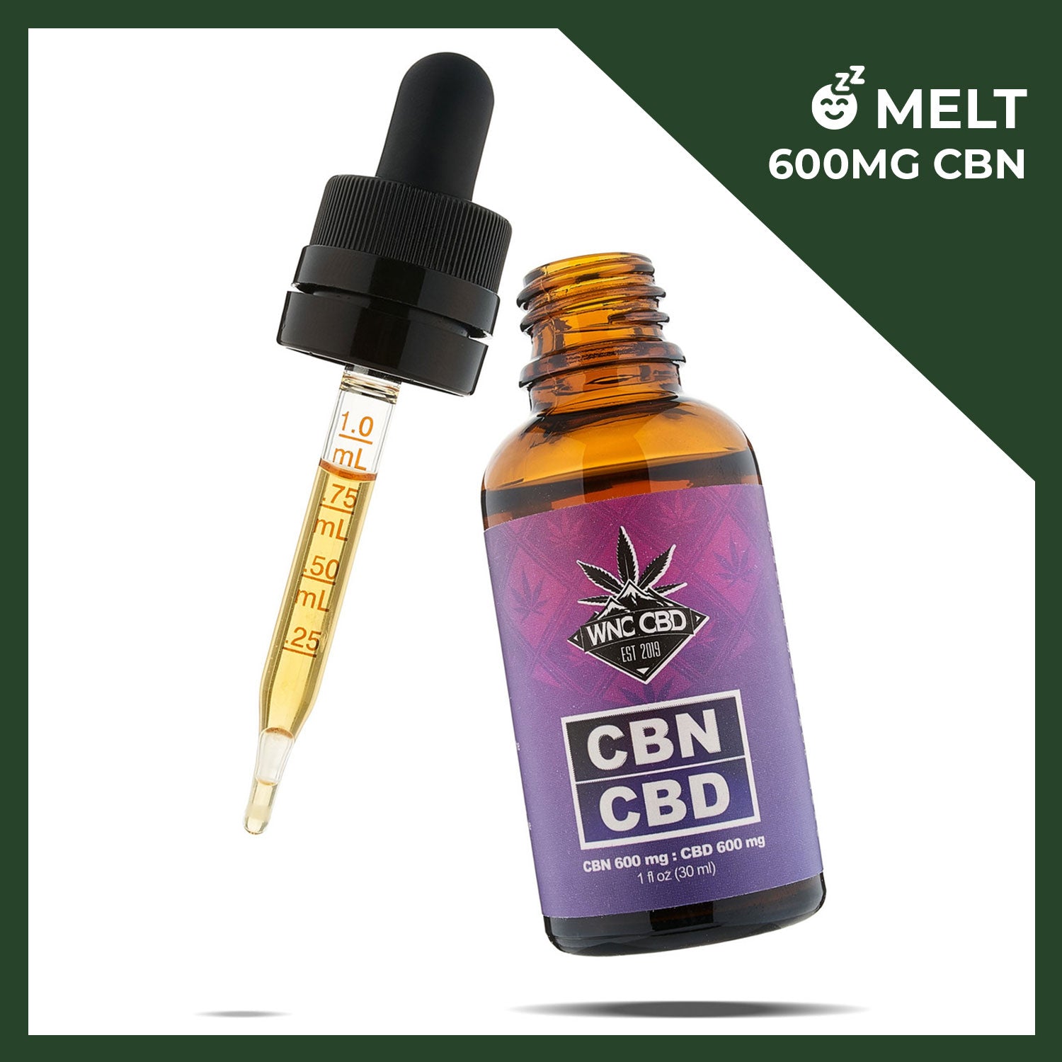 600MG CBN : 600MG CBD Oil Tincture